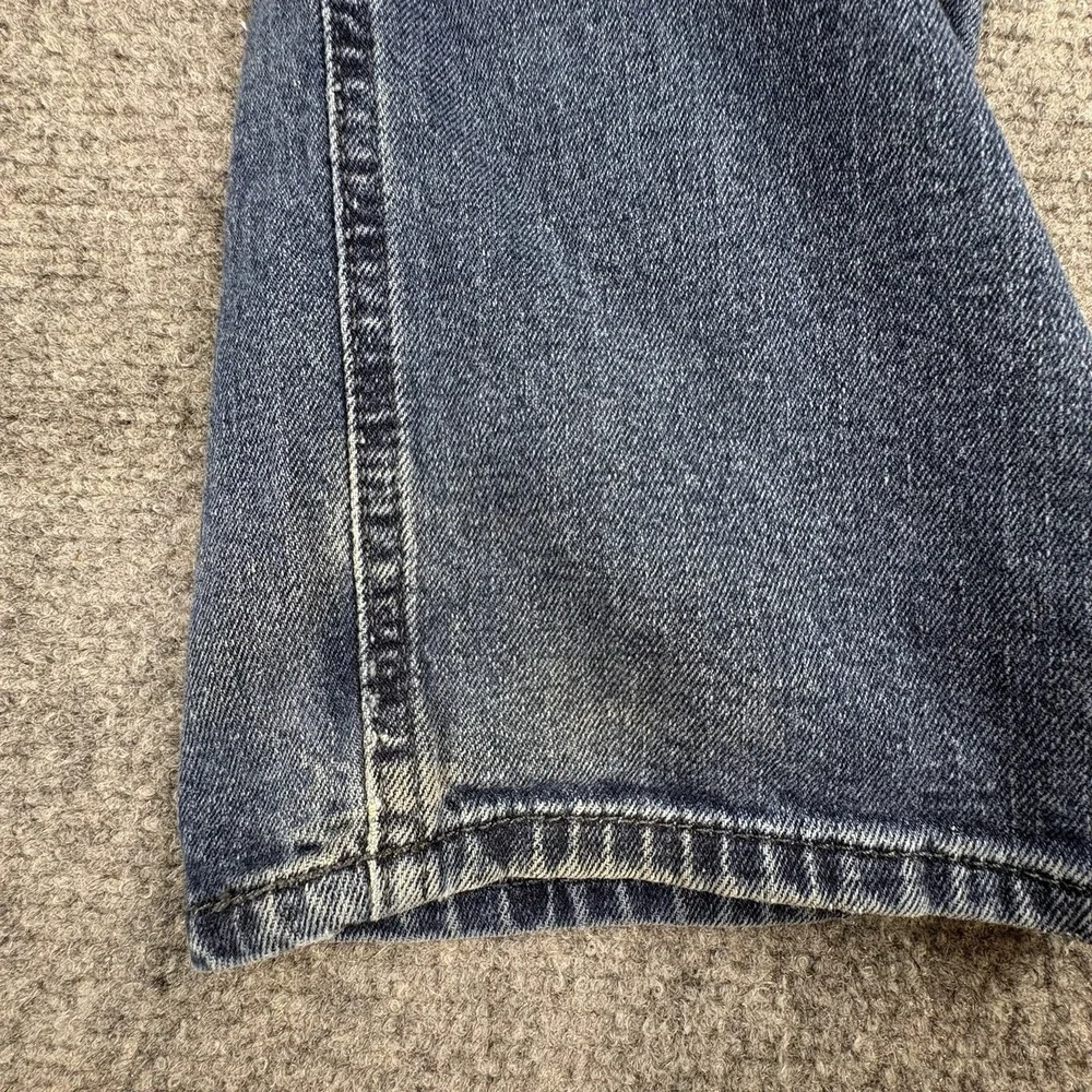Signature Levi Strauss Athletic Jeans Men's 32x30 Blue Waterless Distressed Work
